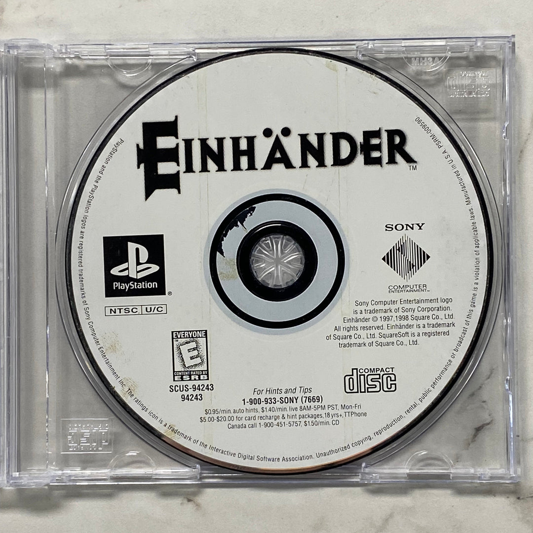 Einhander - PS1 Playstation 1 DISC ONLY DI10926