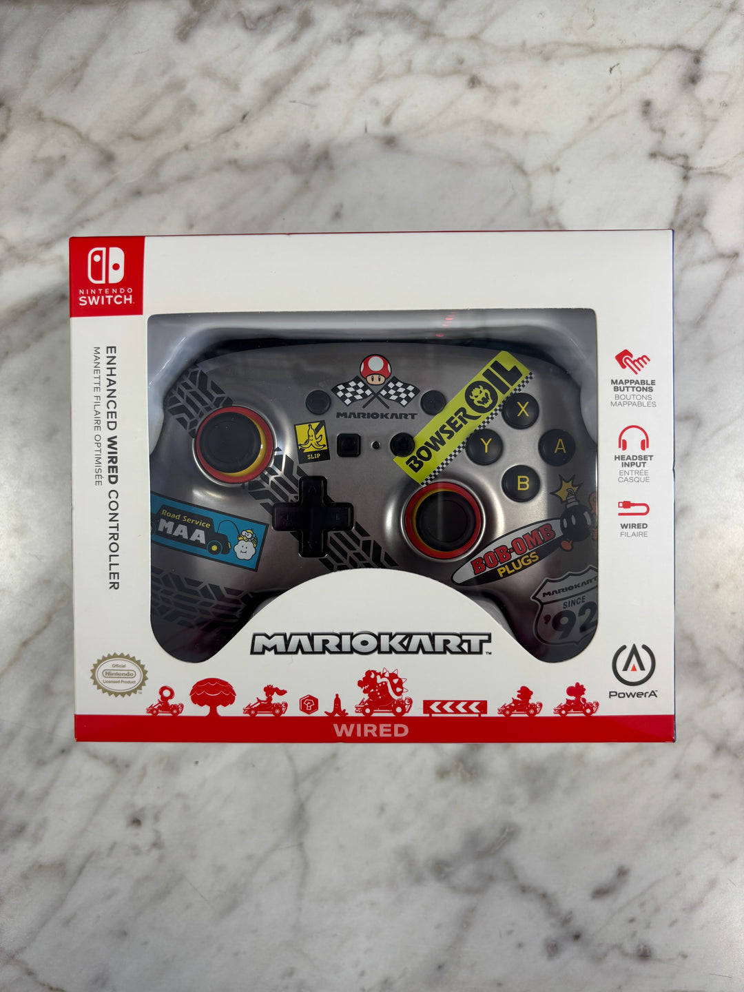 PowerA Nintendo Switch Controller Mariokart (Wired) - NA91826