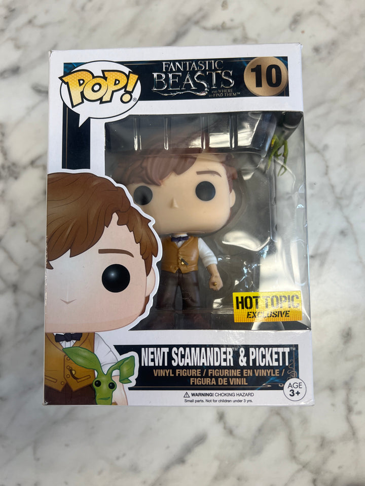 Funko Pop! Fantastic Beasts #10 Newt Scamander & Pickett Hot Topic Exclusive  FP101524