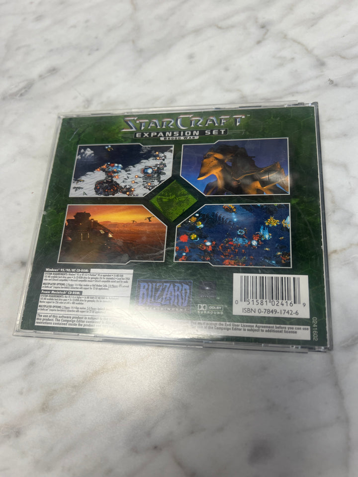 StarCraft Brood War Expansion Set Jewel Case PC CD-ROM    PC8424