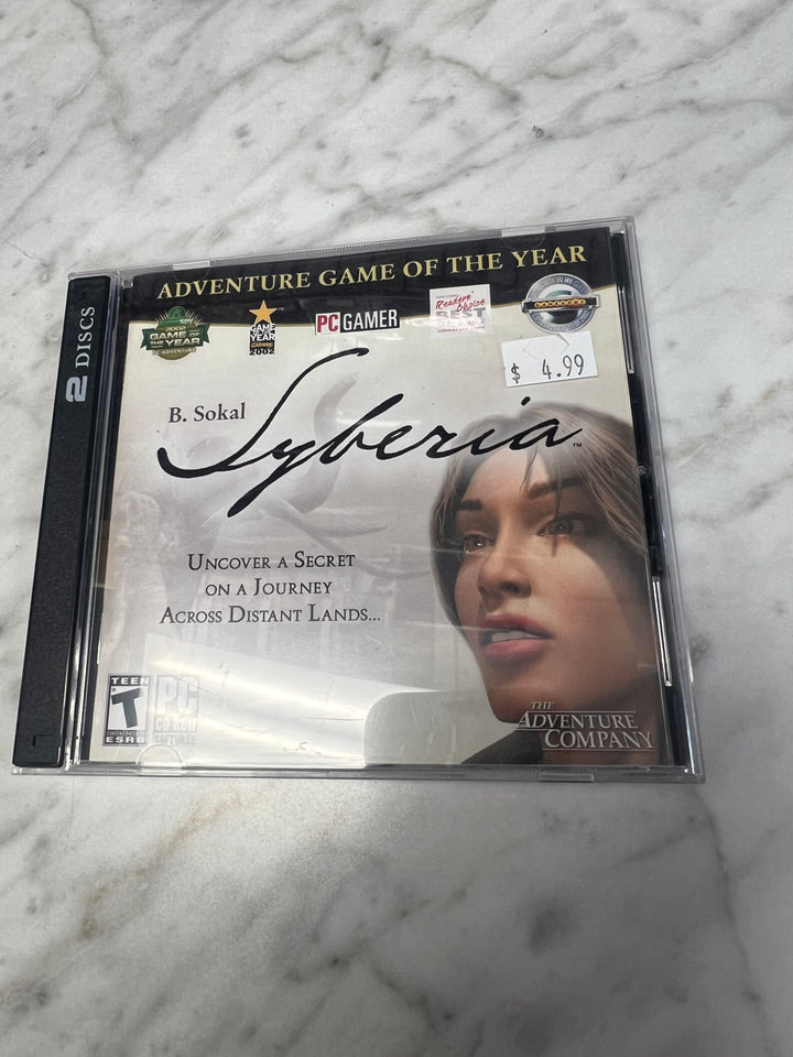 B Sokal Syberia Jewel Case PC CD-ROM    PC8424