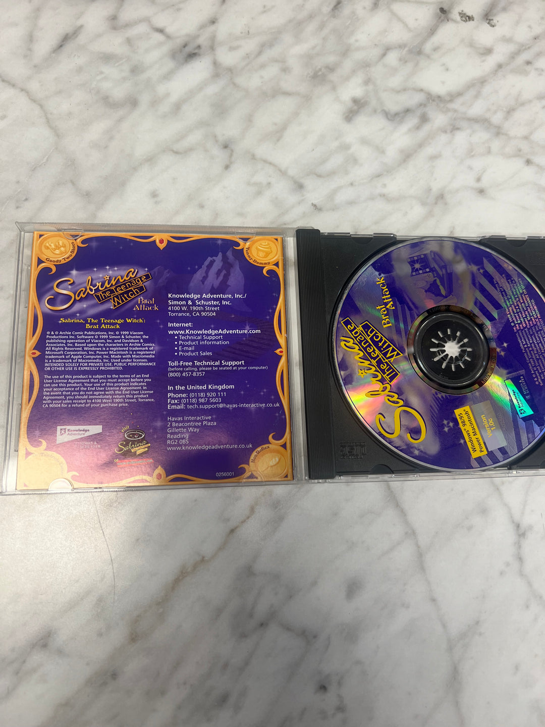 Sabrina the Teenage Witch Brat Attack Jewel Case PC CD-ROM    PC8424