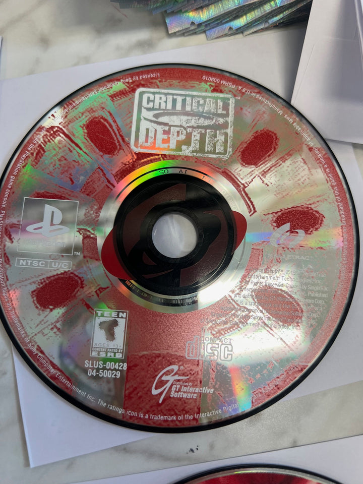 Critical Depth Playstation 1 PS1 Disc Only