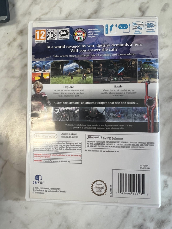Xenoblade Chronicles for Nintendo Wii EUROPEAN PAL VERSION IMP2525