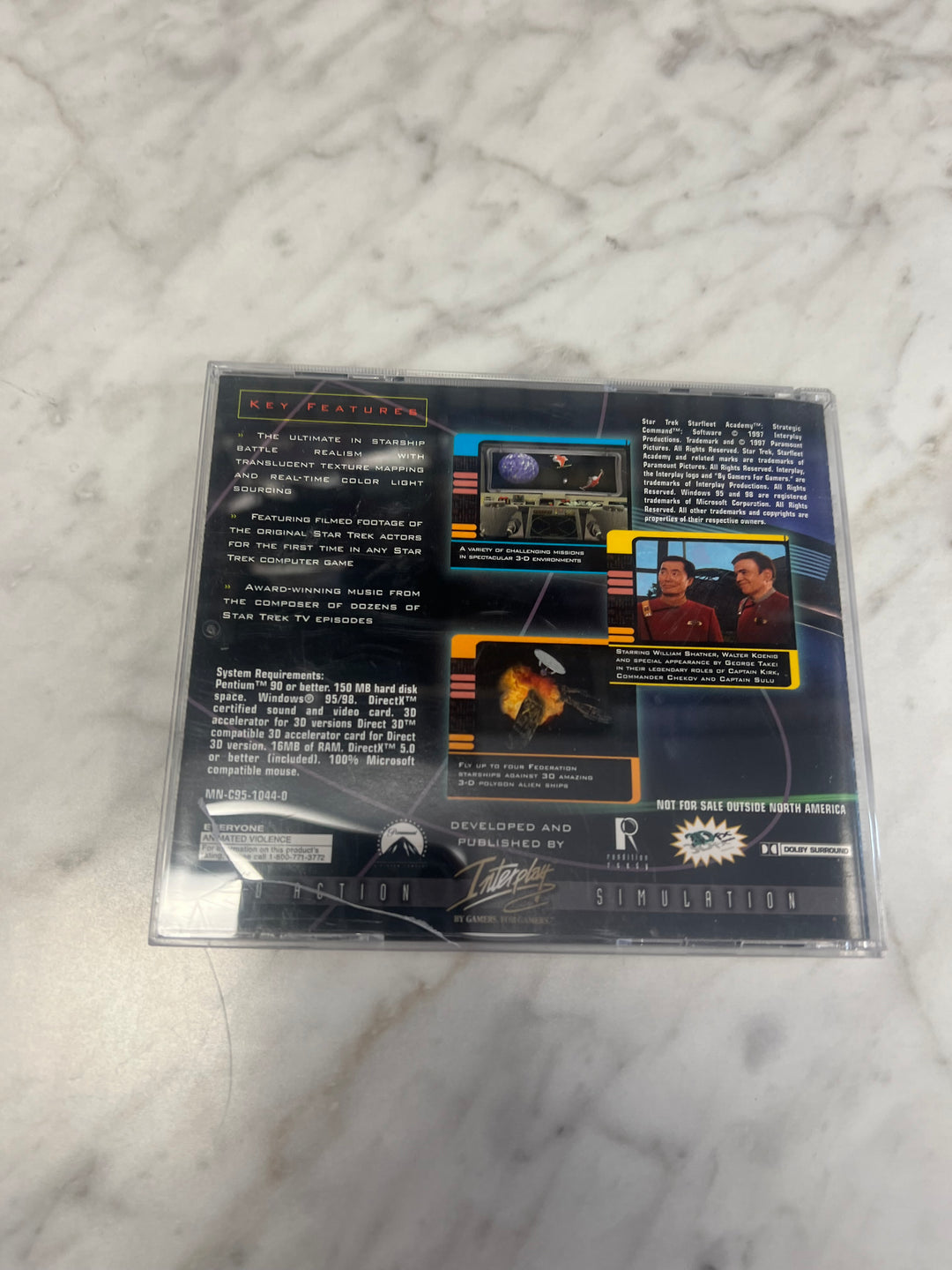 Star Trek Starfleet Academy Strategic Command Jewel Case PC CD-ROM    PC8424