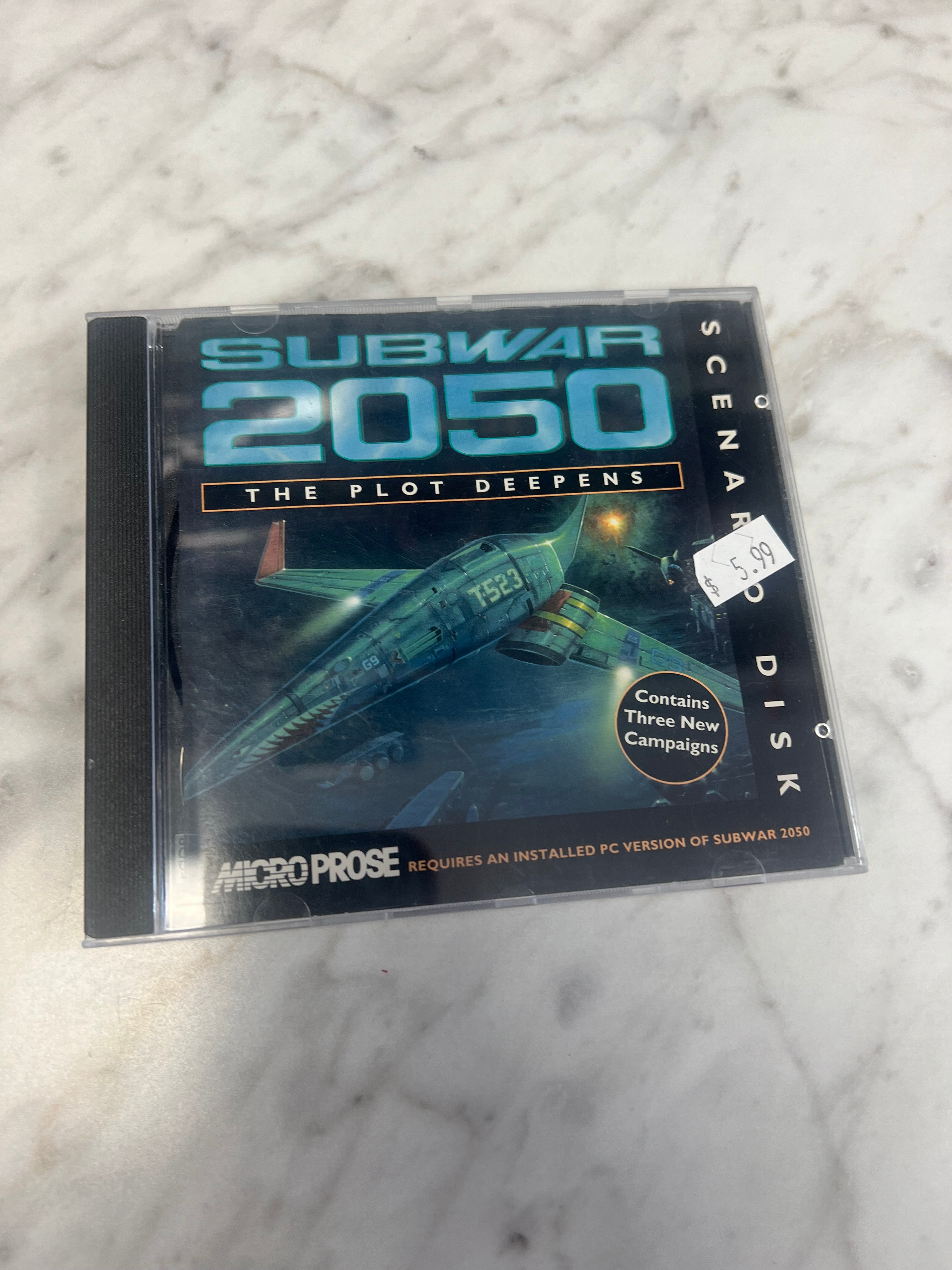 PC Subwar sale 2050 Vintage Big Box Game Sealed