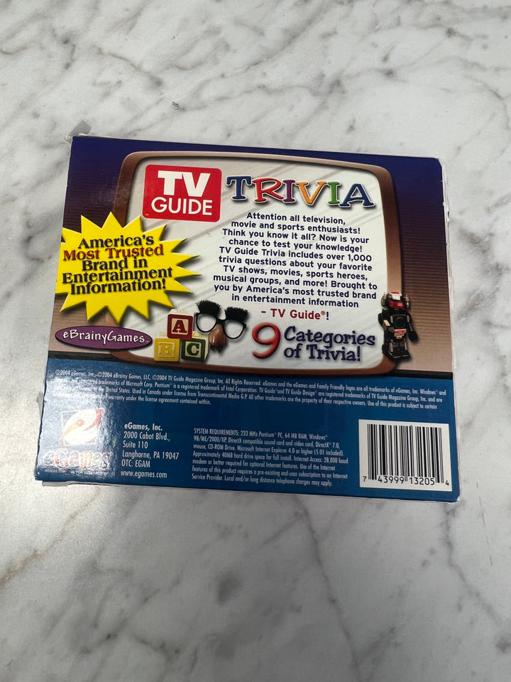 TV Guide Trivia Jewel Case PC CD-ROM    PC8424