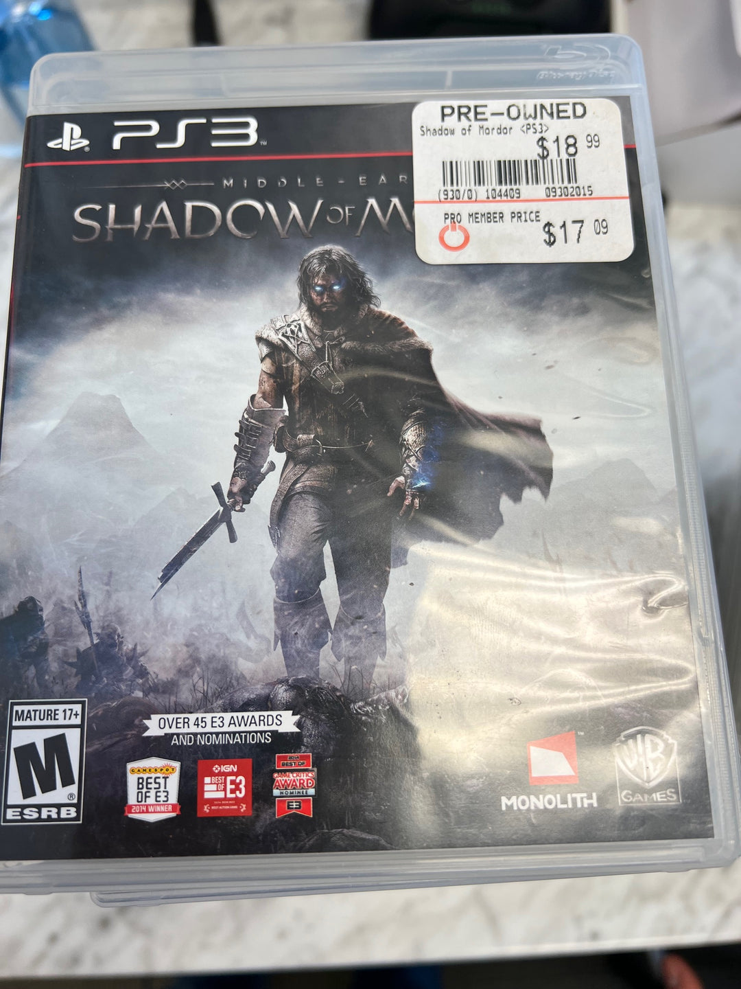 Middle Earth Shadow of Mordor - PS3 P51325