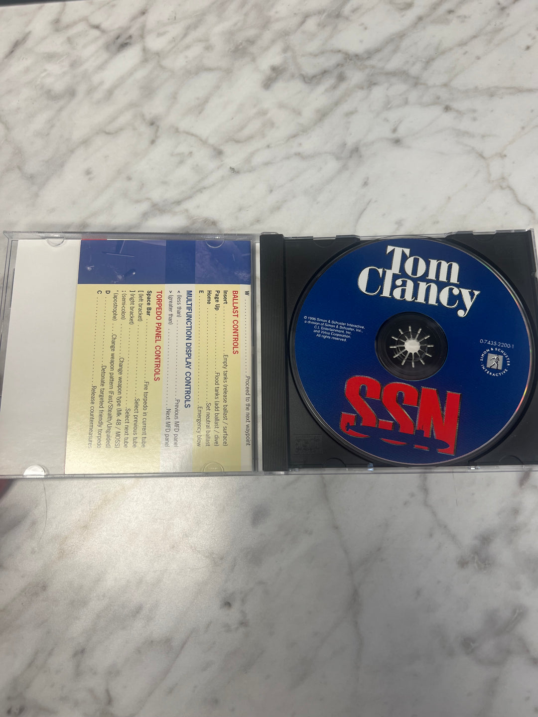 Tom Clancy SSN Jewel Case PC CD-ROM    PC8424