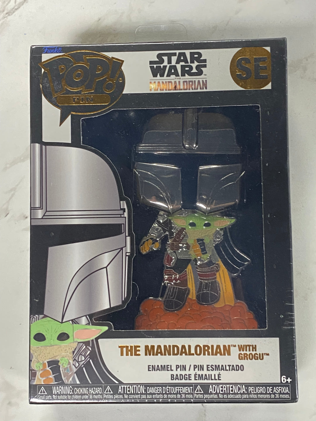 Funko Pop Pin! The Mandalorian With Grogu #SE Star Wars Mandalorian FP101426