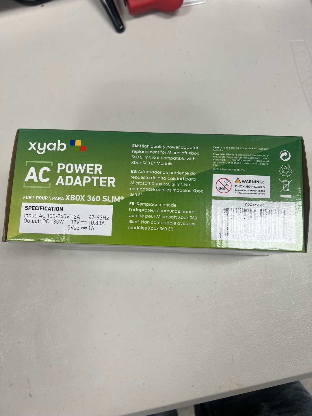 Xbox 360 'Slim' Model AC Power Adapter  XYAB  NA81125