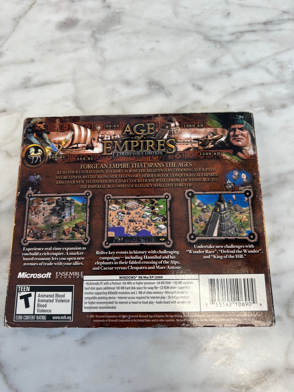 Age of Empires : Collector’s Edition Limited PC Game 3 CD-Rom Microsoft 2006