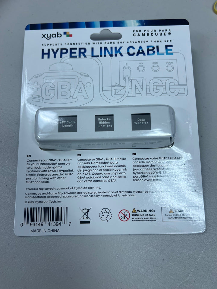 Gamecube to Gameboy Advance / GBA SP Hyper Link Cable  XYAB  NA81125