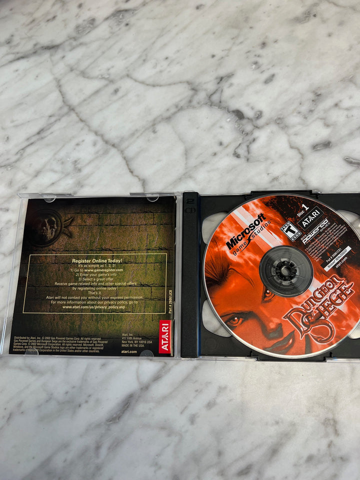 Dungeon Siege (PC, 2002, T) RETRO VIDEO GAME - 2-DISC Jewel Case