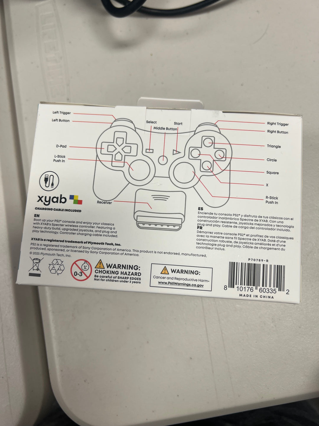 PS2 Playstation 2 Wireless Controller 'Specter' XYAB  NA81125