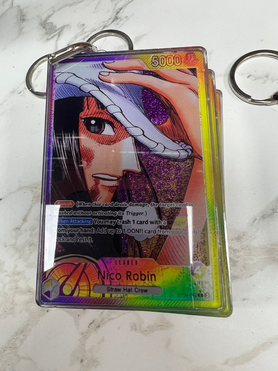 Glitter Filled Keychain (One Piece Card Style) Nico Robin OP09-062   KCM102126