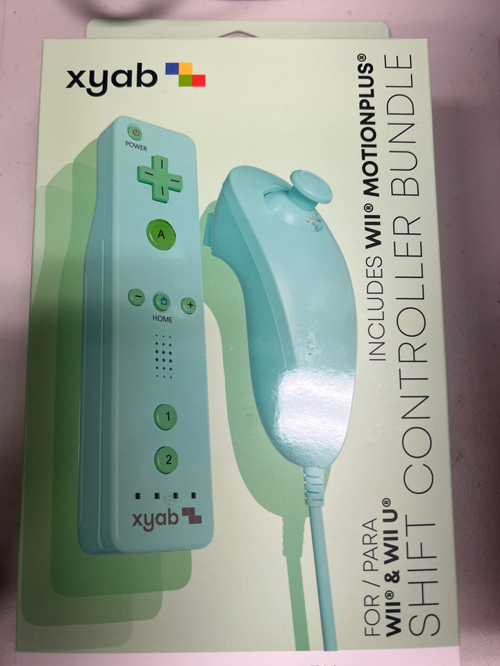 Wii Remote (Wiimote) & Nunchuk Shift Controller With Motion Plus Bundle XYAB  NA81125