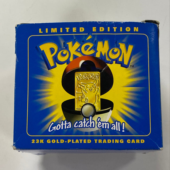 Pokemon Gold Plated Pikachu Trading Card 1999 Burger King UT101726