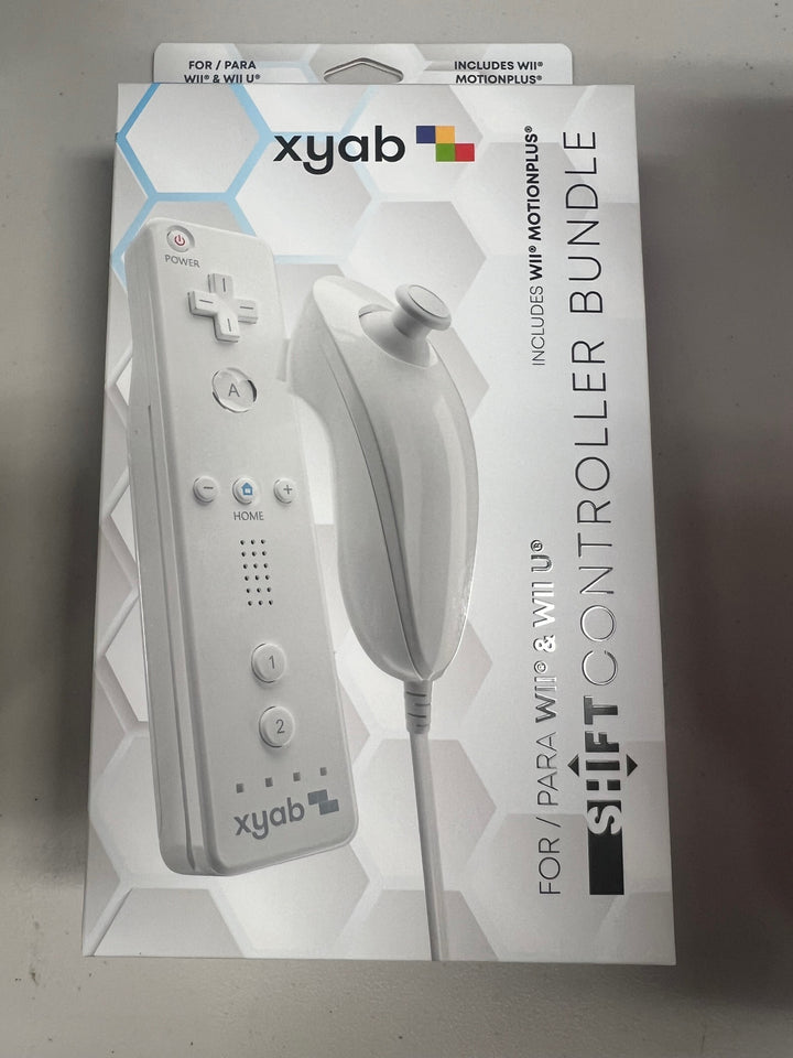 Wii Remote (Wiimote) & Nunchuk Shift Controller With Motion Plus Bundle XYAB  NA81125