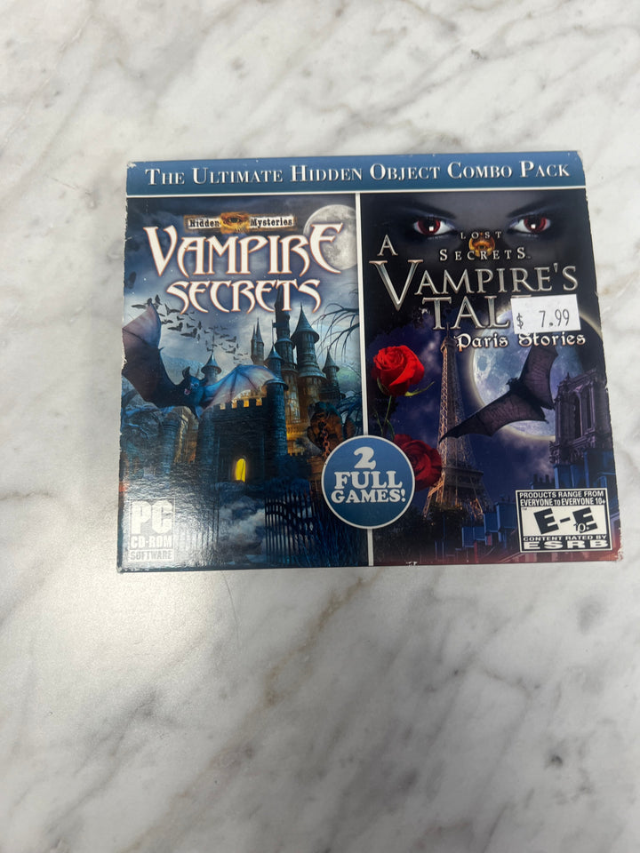 Hidden Mysteries Vampire's Secrets Vampire's Tale Paris Stories Jewel Case PC CD-ROM    PC8424