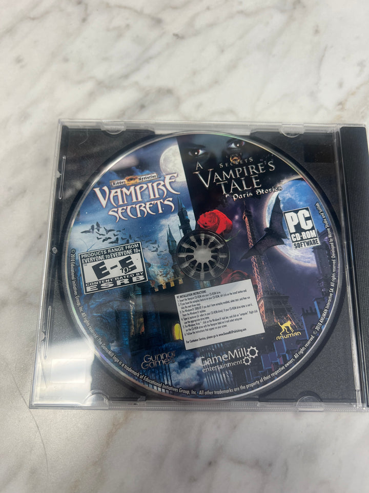 Hidden Mysteries Vampire's Secrets Vampire's Tale Paris Stories Jewel Case PC CD-ROM    PC8424