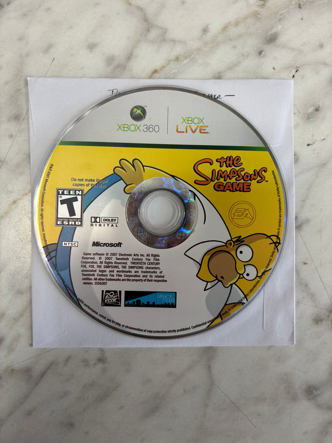 Simpsons Game - Xbox 360 DI8126