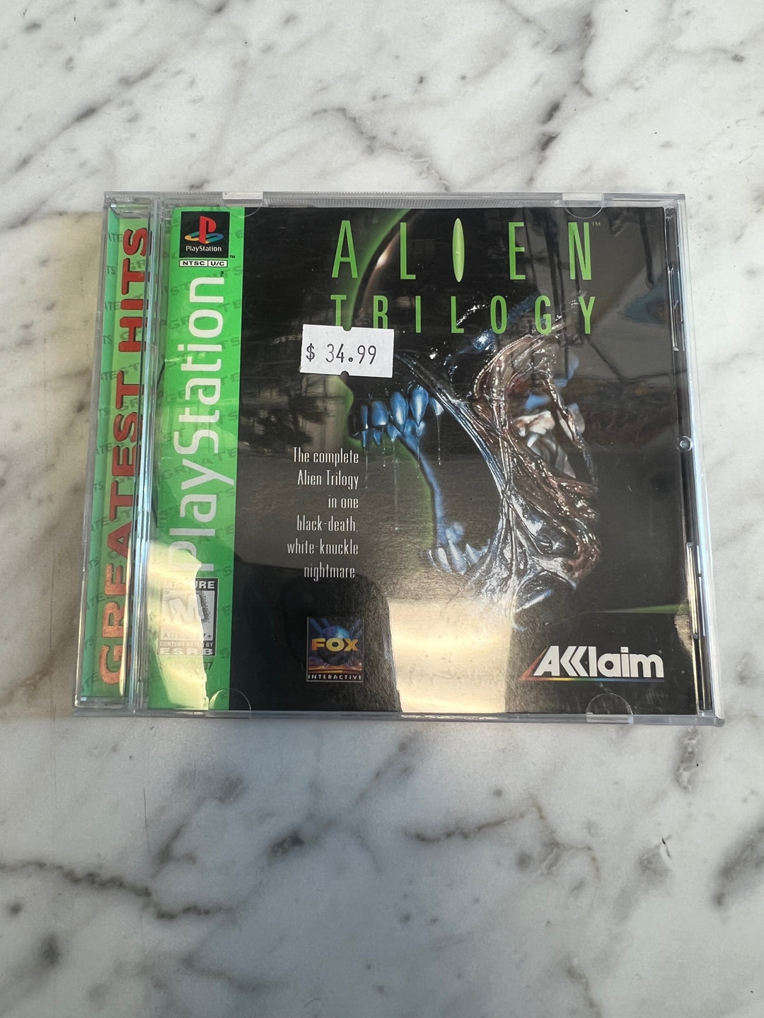 Alien Trilogy PS1 Playstation Case and manual ONLY CO81225
