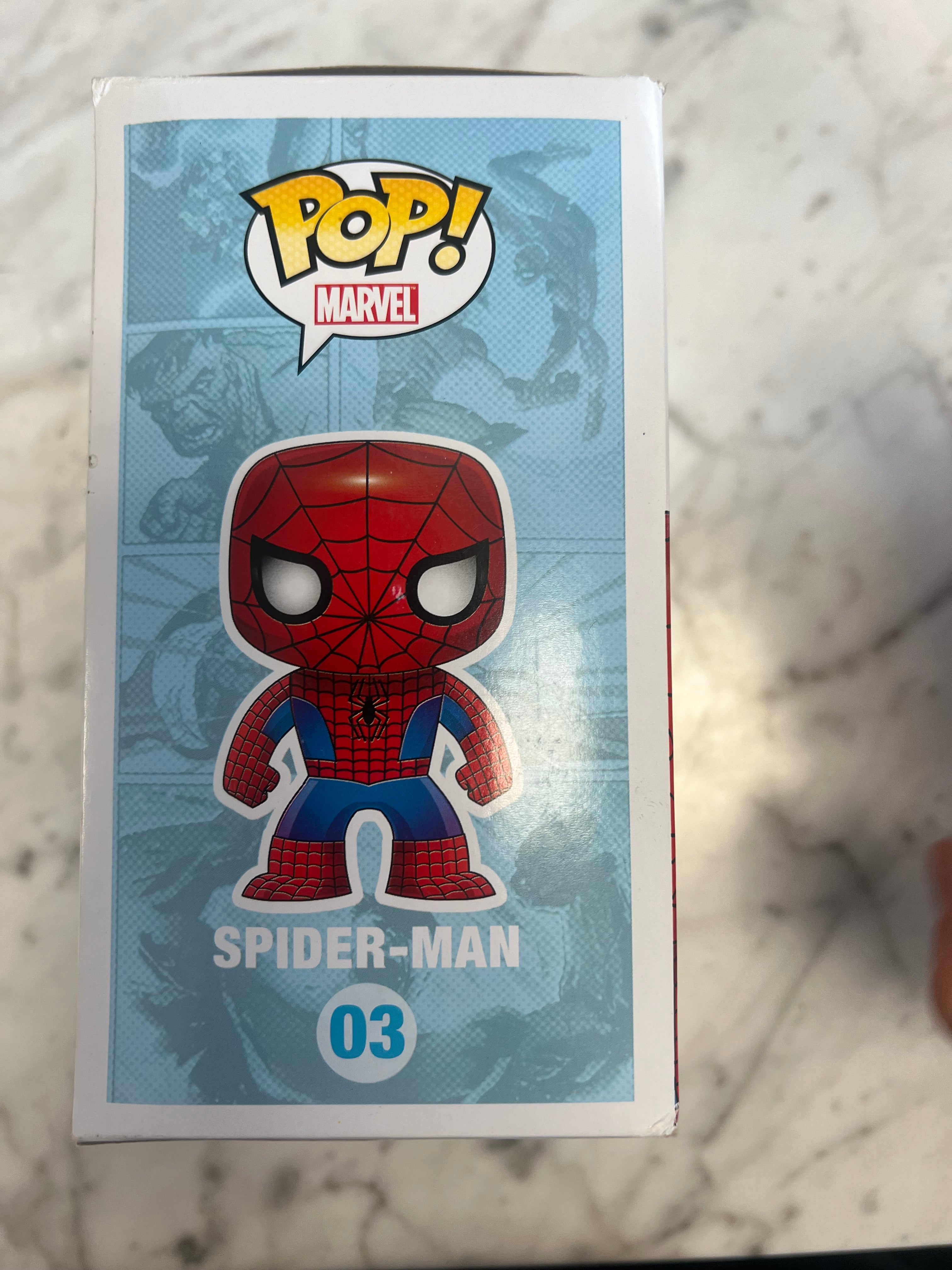 Classic Spider-Man Marvel Funko Pop! Vinyl Bobble Head #03 FP101524 – Core  Gaming