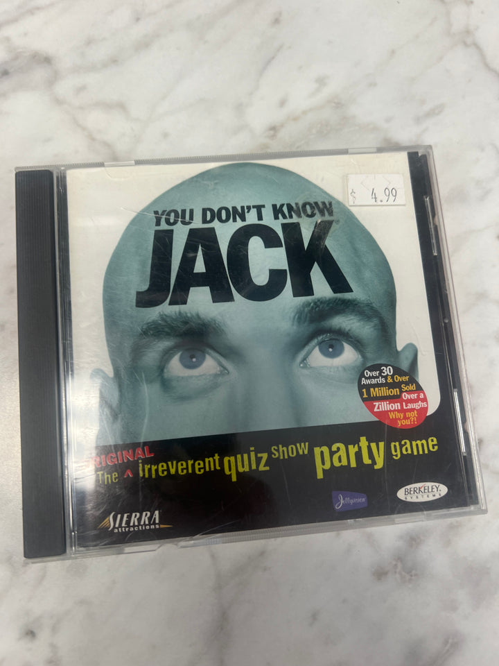 You Don't Know Jack The Original Irreverent Quiz Show Party Game Jewel Case PC CD-ROM    PC8424