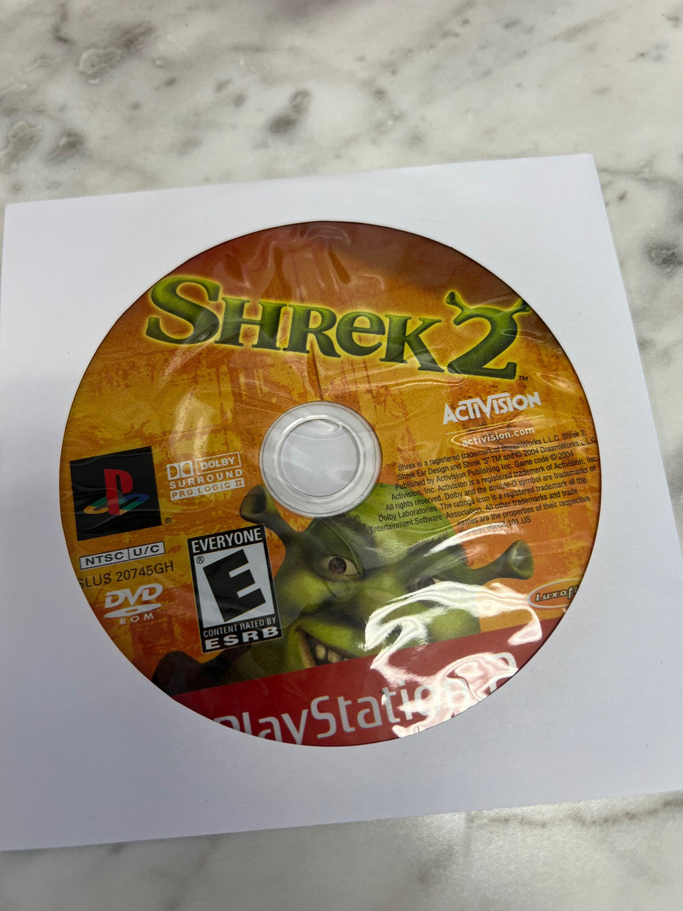 Shrek 2 Playstation 2 PS2 Disc only