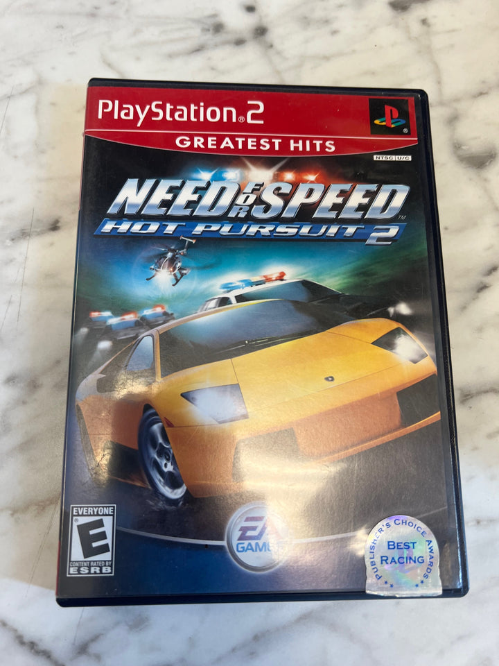 Need for Speed Hot Pursuit 2 Playstation 2 PS2 Case and manual ONLY CO81225