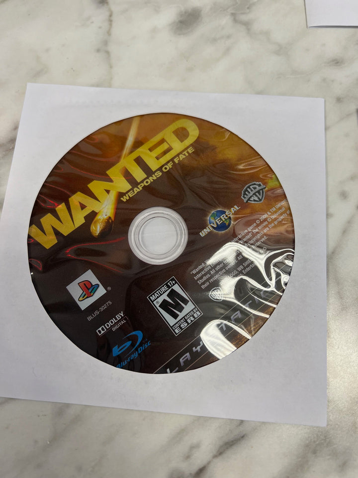 Wanted Weapons of Fate Playstation 3 PS3 Disc only