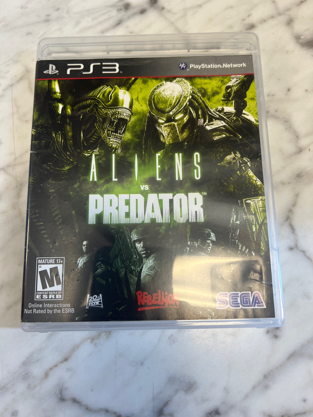 Aliens vs Predator Playstation 3 PS3 Case ONLY CO81225