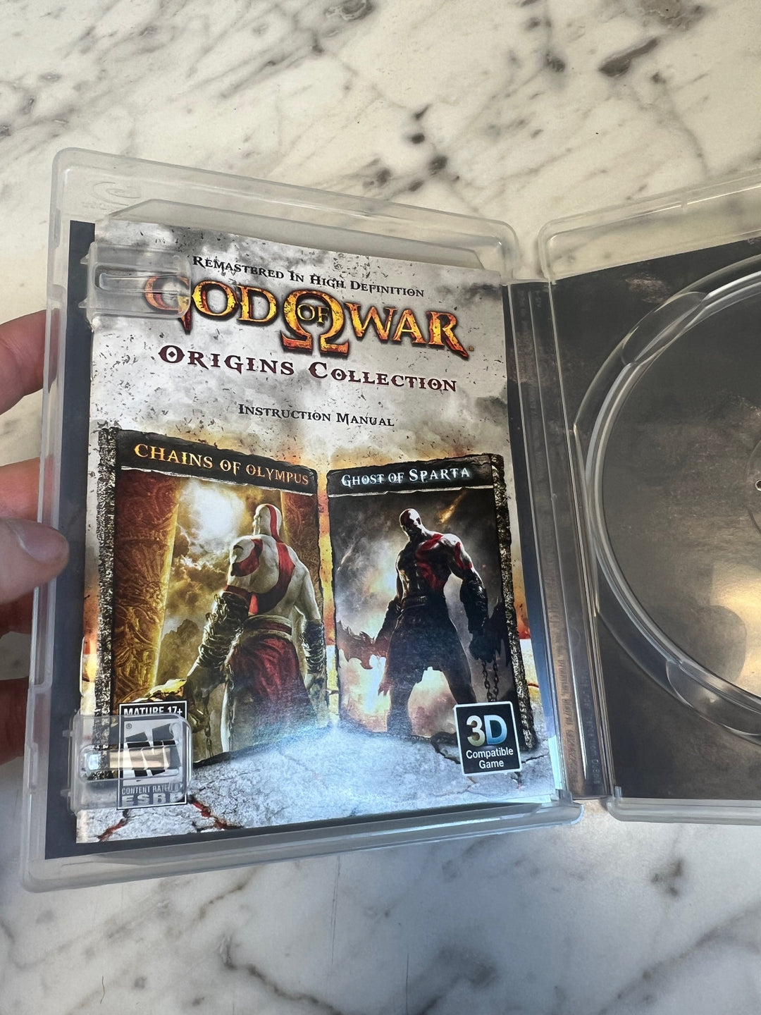 God of War Origins Collection Playstation 3 PS3 Case and Manual ONLY CO81225