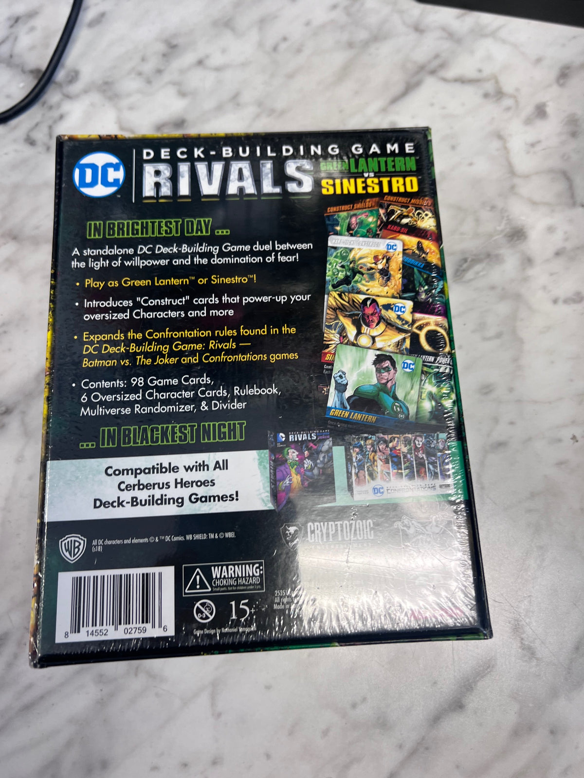 Green Box Rivals DC Rivals Green Lantern vs Sinestro Deck Building Game BG111325 – Core ...