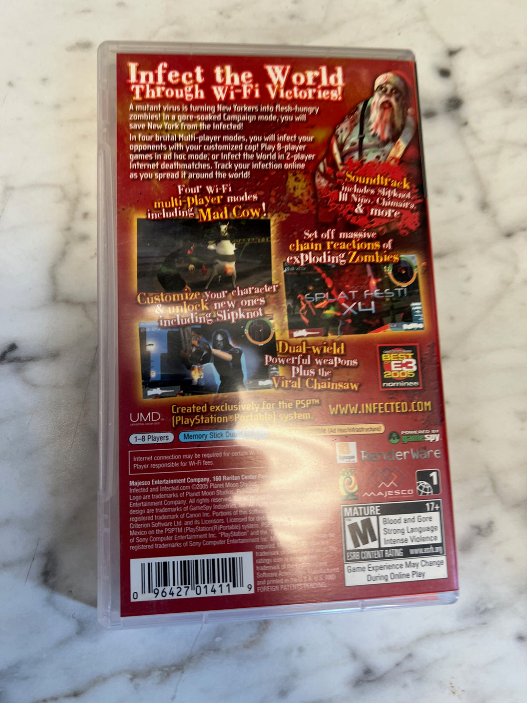 Infected Playstation Portable PSP Case ONLY CO81225