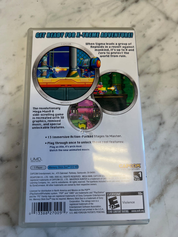 Mega Man Maverick Hunter X Playstation Portable PSP Case ONLY CO81225