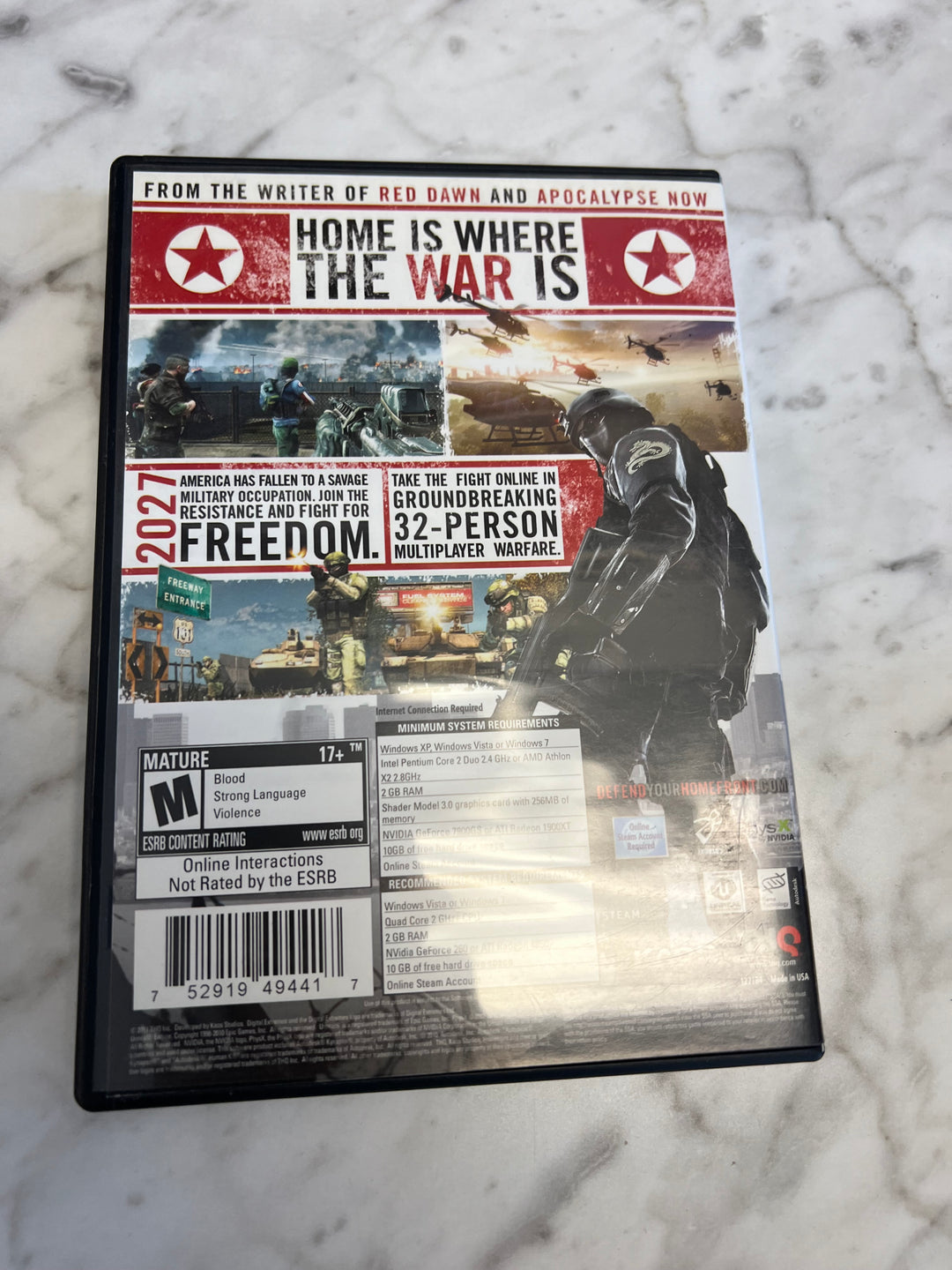 Homefront PC DVD-ROM Game  PC8524