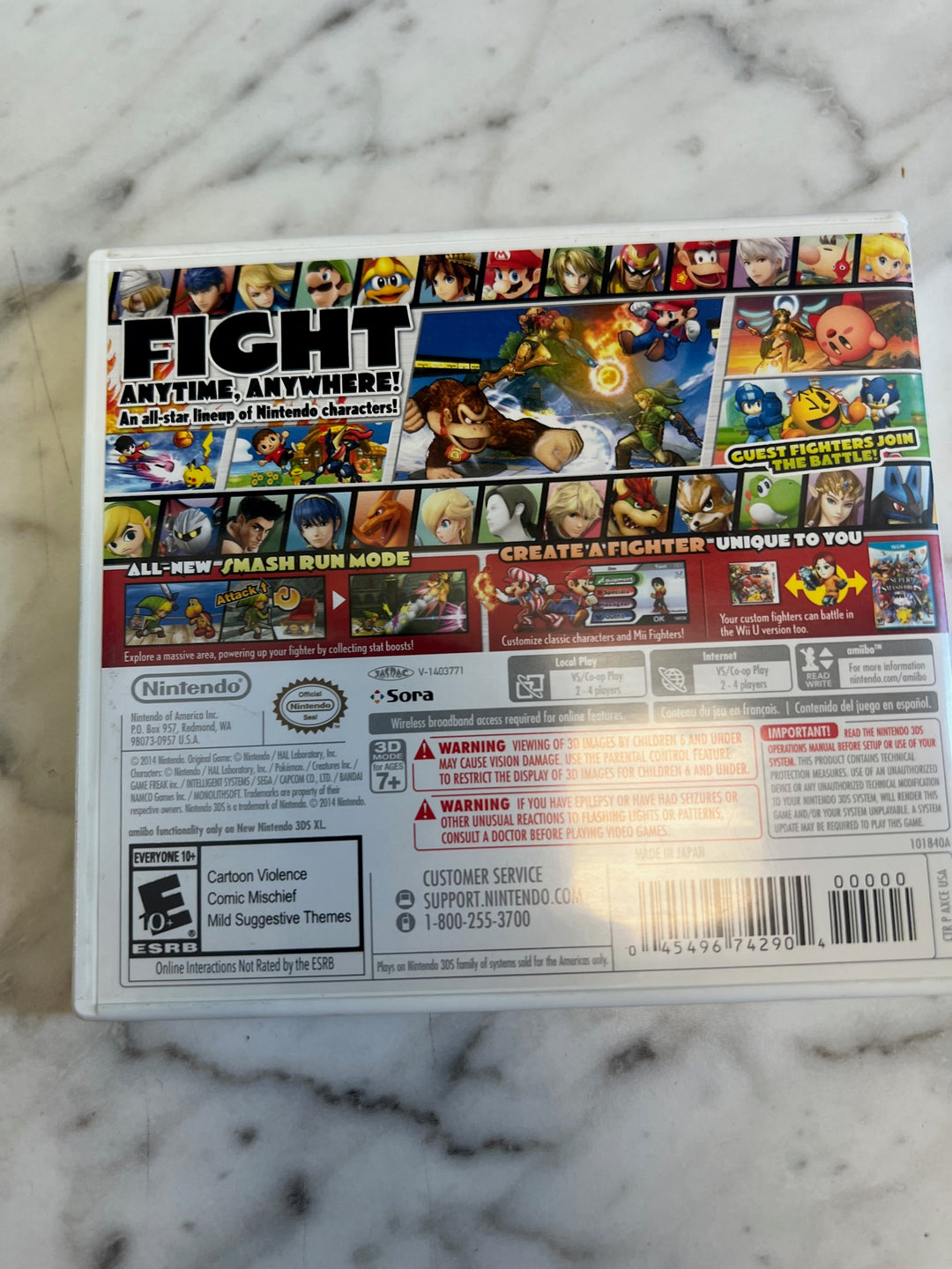 Super Smash Bros for 3DS Case ONLY CO81225