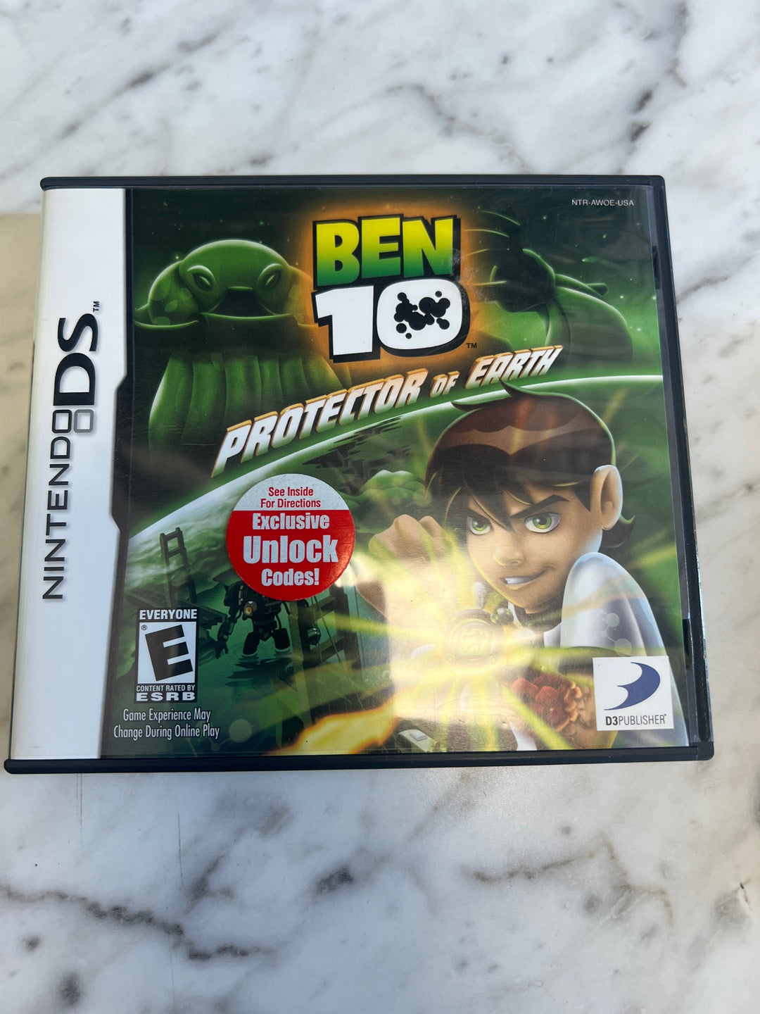Ben 10 Protector of Earth for Nintendo DS Case and Manual only CO81225