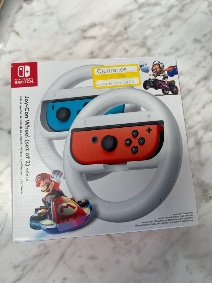 Joy-Con Wheel Set of Two Mario Kart 8 for Nintendo Switch (Brand New) AC2525