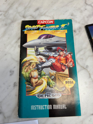 Street Fighter II Championship Edition Sega Genesis Manual Only