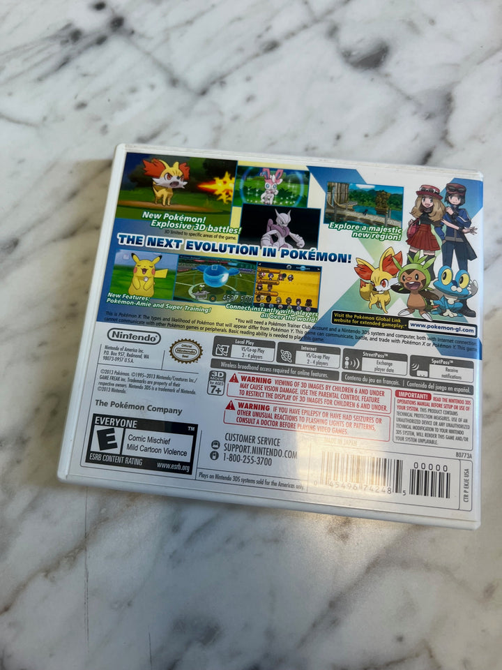 Pokemon X for Nintendo 3DS Case and Manual only CO81225