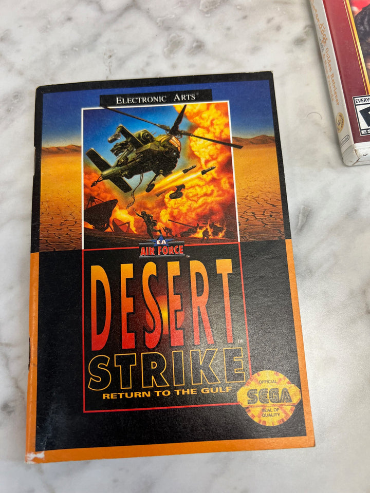 Desert Strike Sega Genesis Manual Only