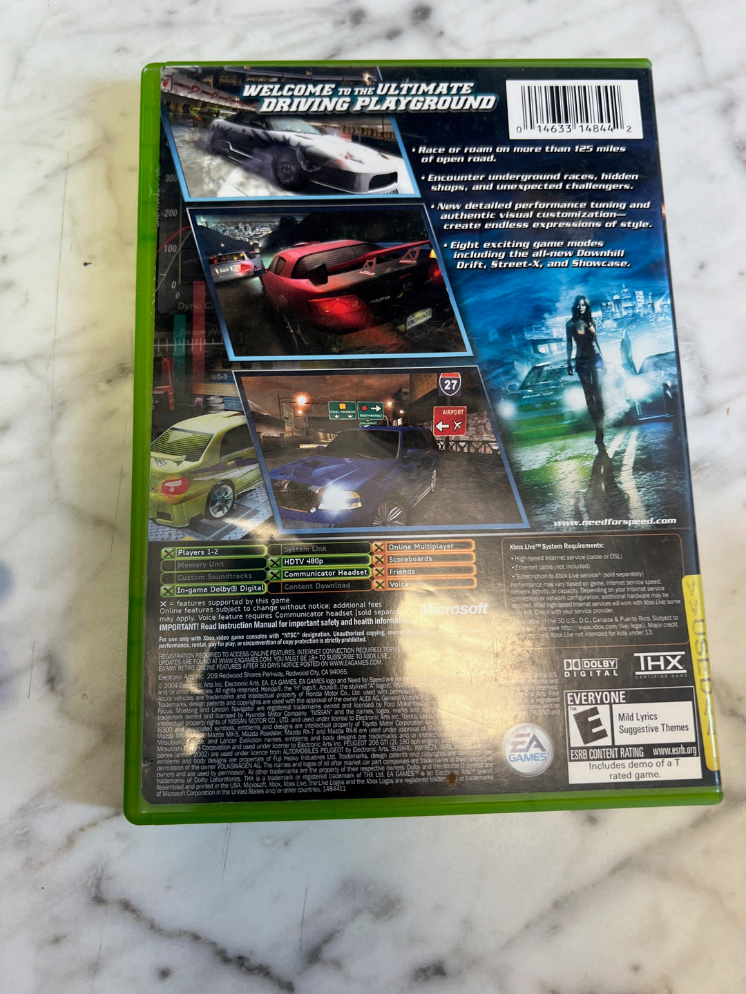 Need for Speed Underground 2 Original Xbox Case and Manual only CO81225