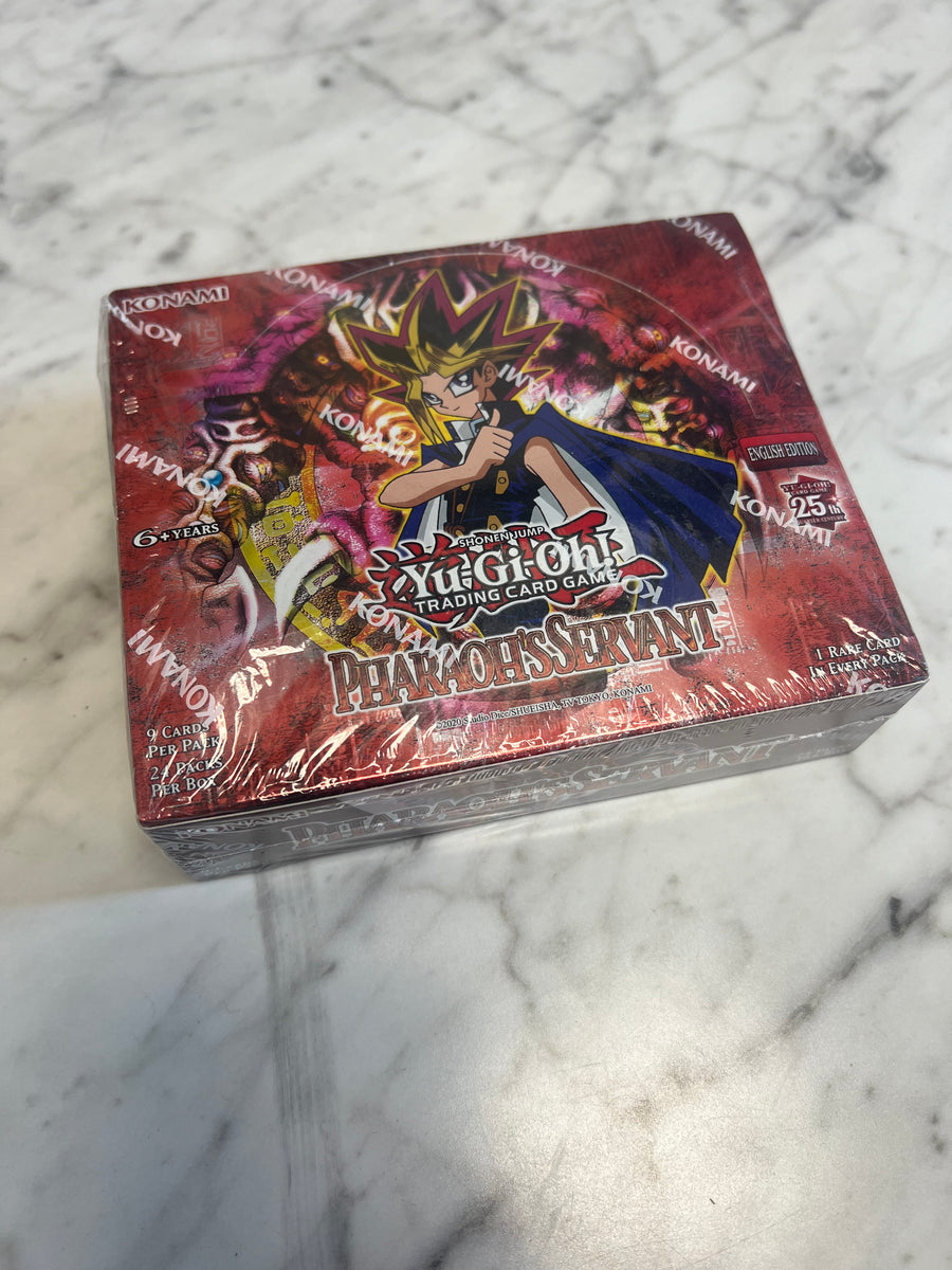 FULL BOX SEALED NEW Yu-Gi-Oh TCG Pharoah's Servant Booster Pack Box Core Gaming FULL BOX SEALED NEW Yu-Gi-Oh TCG Pharoah's Servant Booster Pack Box Core Gaming