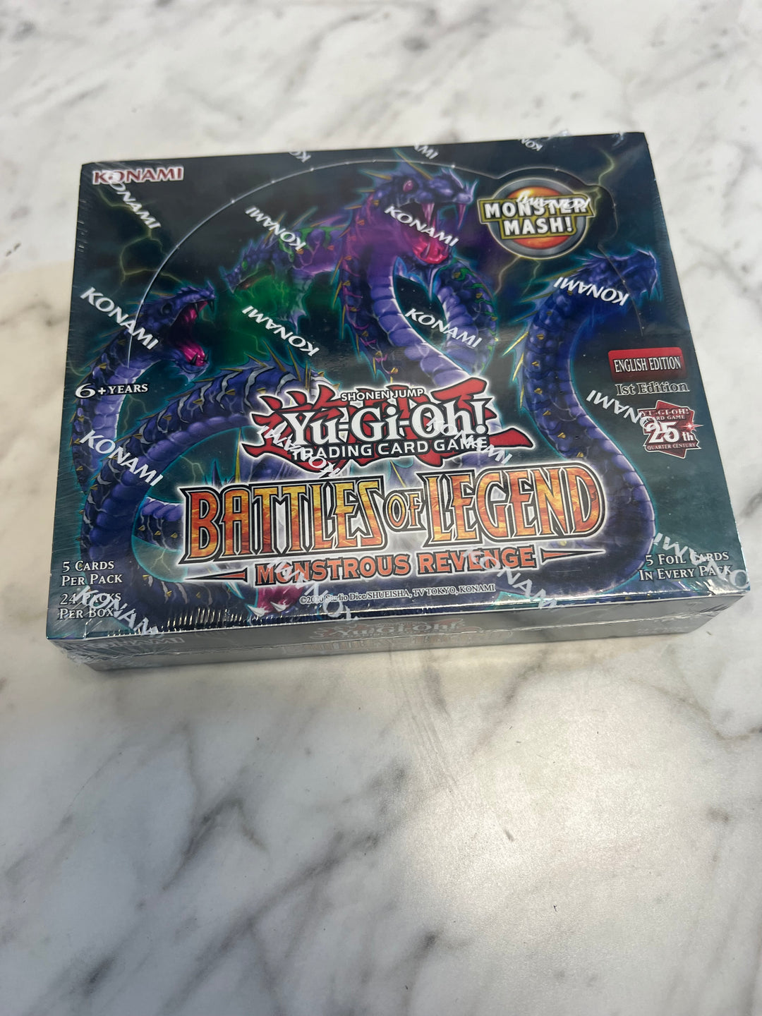 FULL BOX SEALED NEW Yu-Gi-Oh TCG Battles of Legend Monstrous Revenge Booster Pack Box