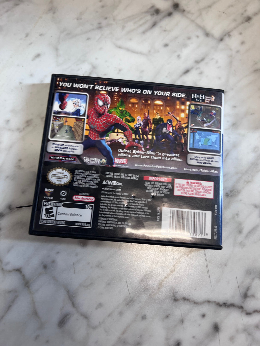Spider-Man Friend or Foe Nintendo DS CASE ONLY CO111325