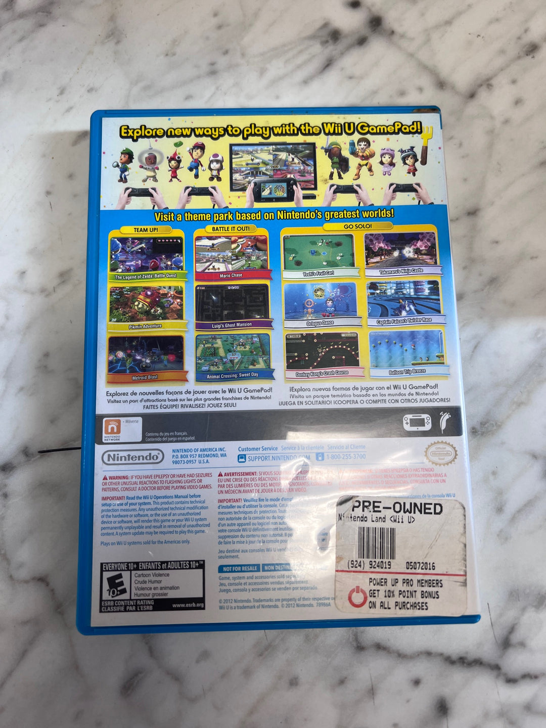 Nintendoland Nintendo Wii U CASE ONLY CO111325