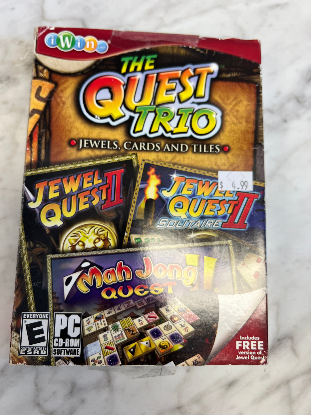 The Quest Trio Jewel Quest 1 + II Mahjong Quest PC DVD-ROM Game  PC8524